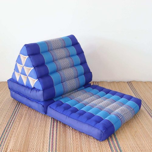 3 fold cushion na ra va dee thai triangle cushion 3 fold blue 33081768509637