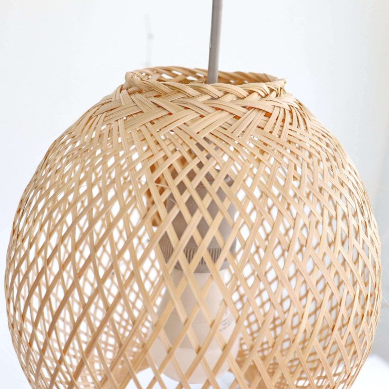 bamboo pendant light jundara round bamboo light 24290084946117