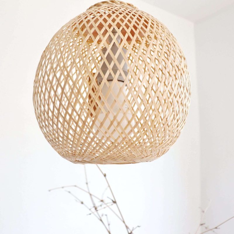 bamboo pendant light jundara round bamboo light 24290085011653 1