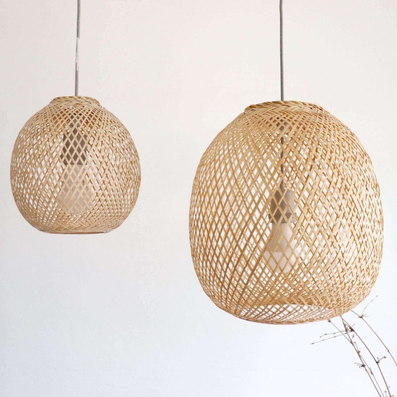 bamboo pendant light jundara round bamboo light 24290085404869 1