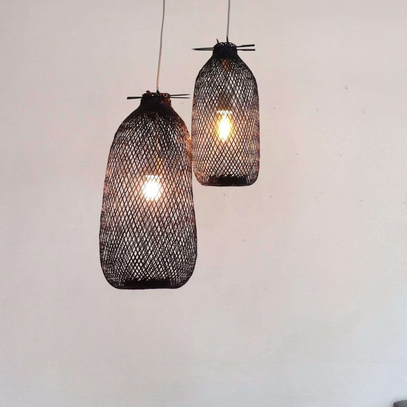 bamboo pendant light ratthana black bamboo pendant light 29198561181893