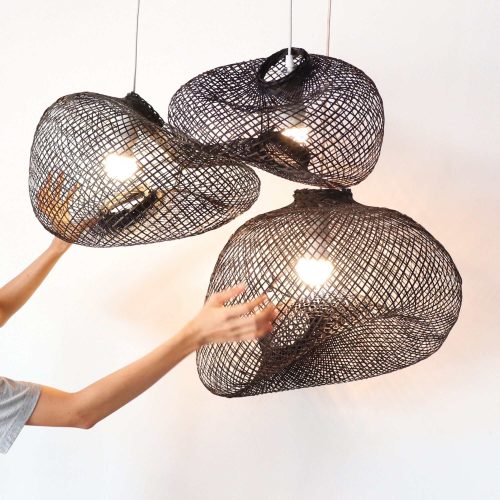 bamboo pendant light ratthana black bamboo pendant light 32943812280517