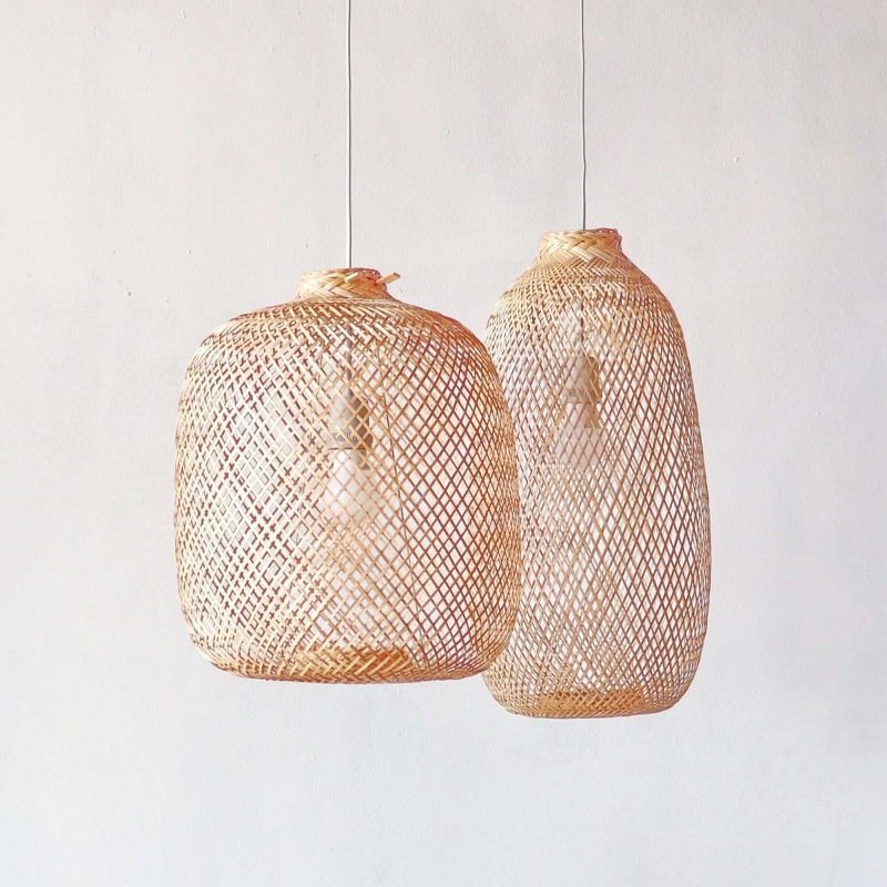 TEERAYA Bamboo Pendant Light Shade (Flexible)