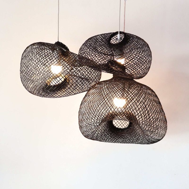 TEERAYA Bamboo Pendant Light Shade (Flexible)