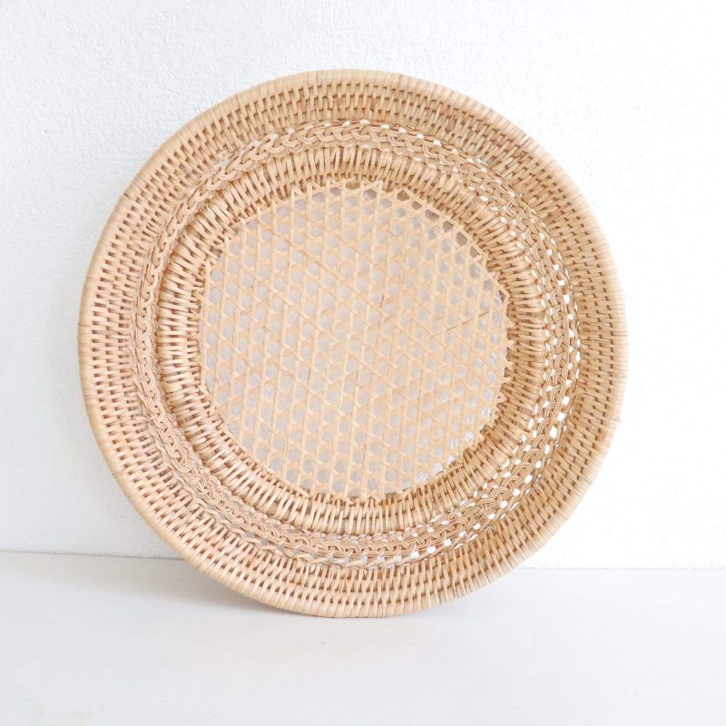 baskets trays juntra round rattan basket 28433669324997