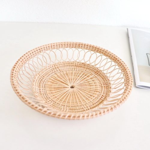 baskets trays ma la round rattan basket 31389451911365