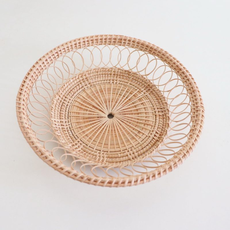 baskets trays ma la round rattan basket 31389452009669