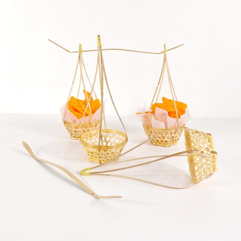 catering supplies akira set of 5 bamboo baskets 31908973772997