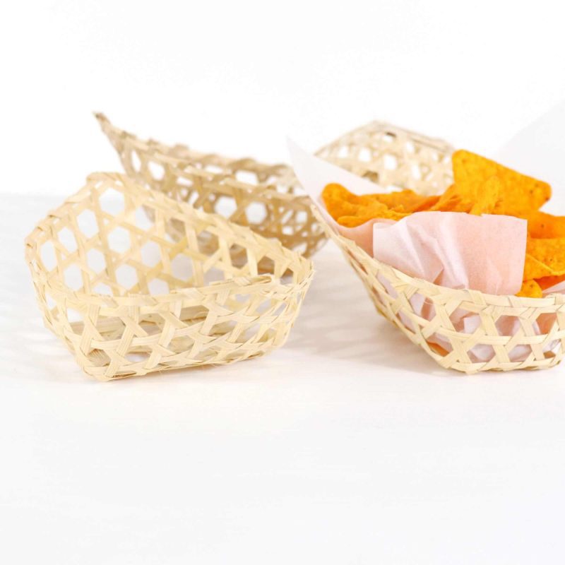 catering supplies amara bamboo basket set 31908982423749