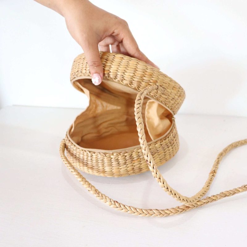 cross body bag atcha ra pron cross body round straw bag 33299160694981