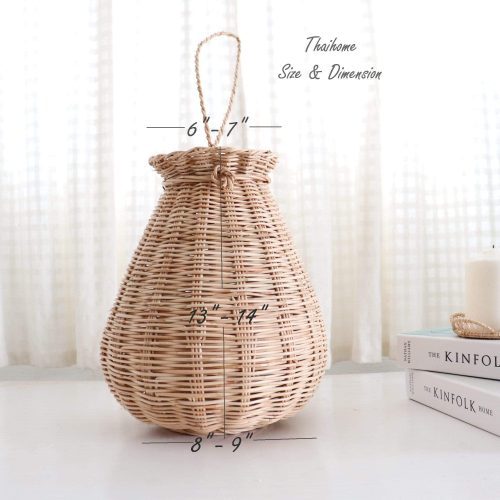 home decor arudee rattan handwoven vase 28434707808453