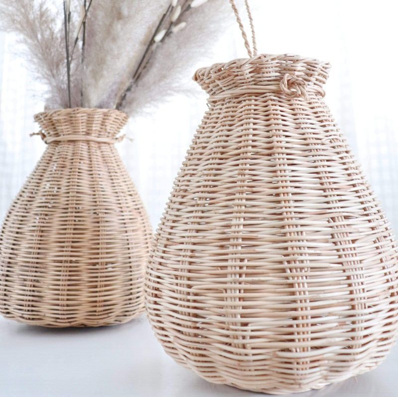 home decor arudee rattan handwoven vase 28434707841221