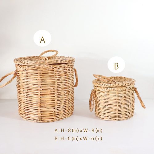 homeware alyssa rattan basket 31936425394373