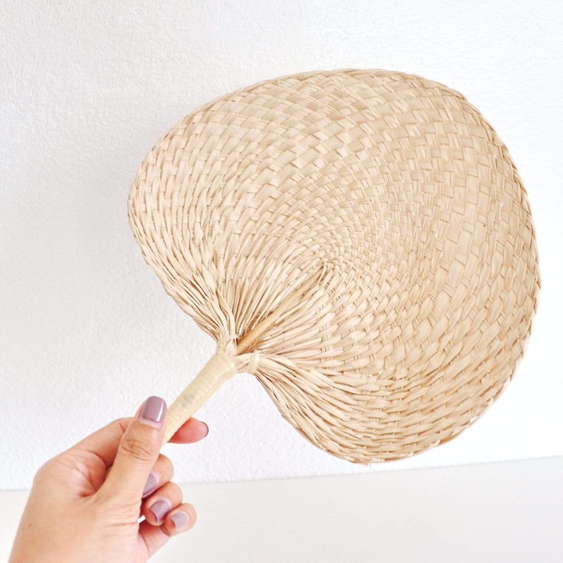 homeware patta palm leaf hand fan 23778079047877