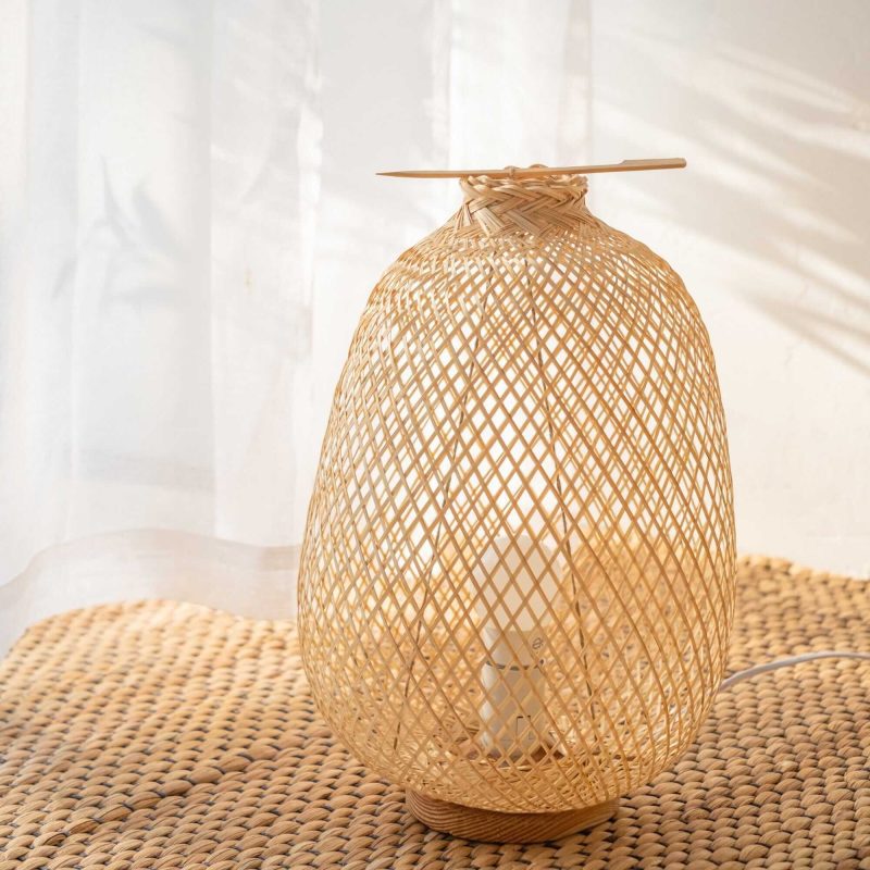 lighting a na bamboo boho table lamp 14 16 inches 32947728646341