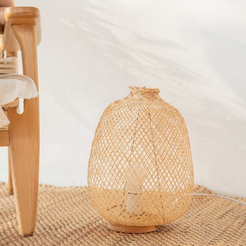 lighting a na bamboo boho table lamp 14 16 inches 32947728744645