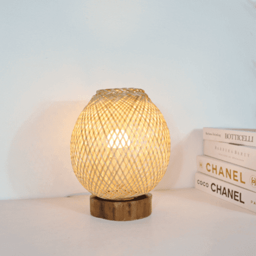 THA NID - Boho Table Lamp (Vintage Wood)