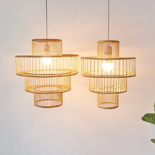 lighting cha ni ta rattan pendant light 10 15 inches 33341881352389