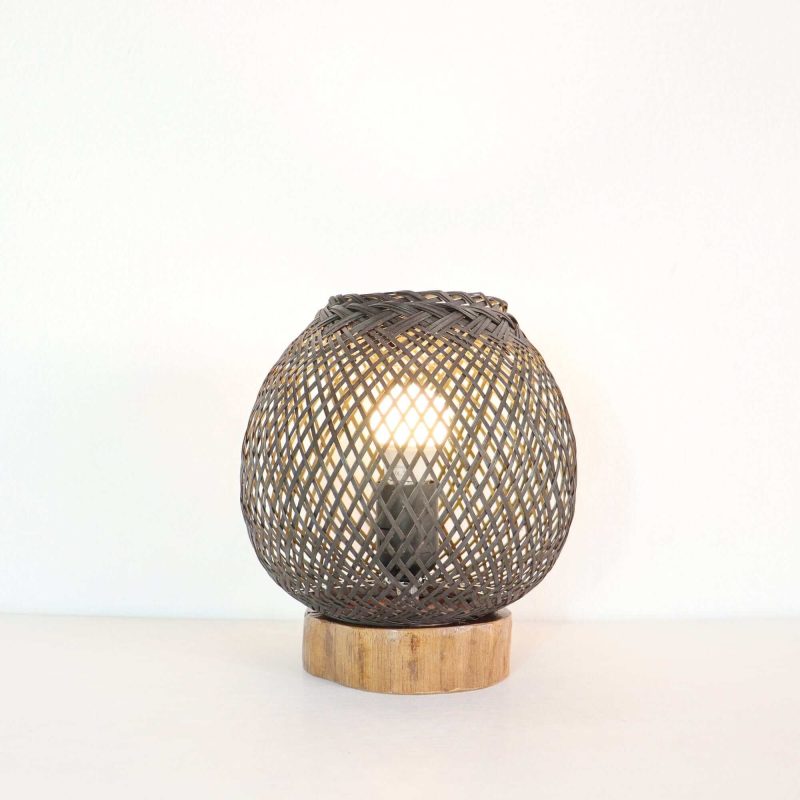 lighting kan pit cha boho table lamp black 32763460550853