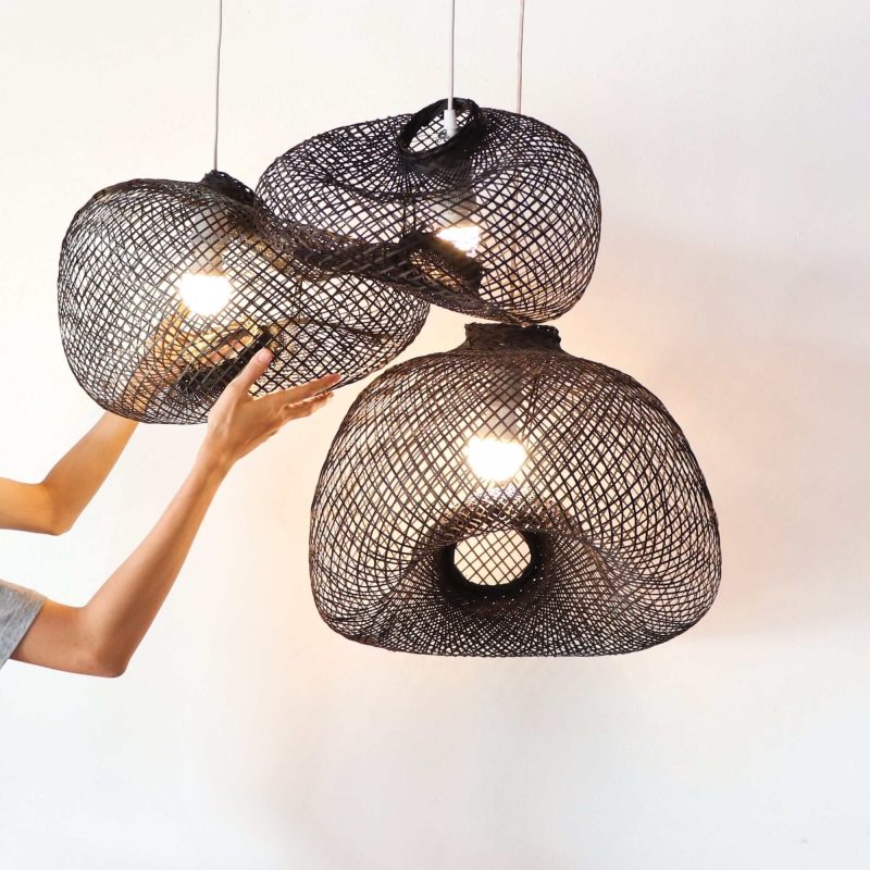 lighting reshape able bamboo pendant light 32826872725701