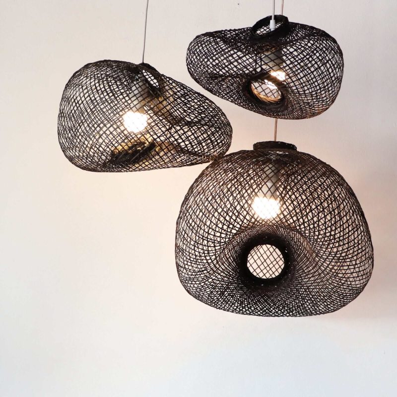 lighting reshape able bamboo pendant light 32826872791237