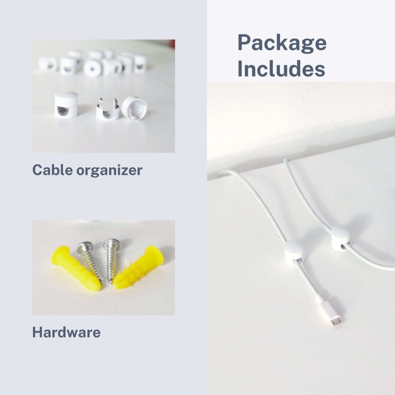 lighting white cable organizer 32813319487685