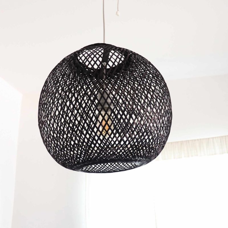 mon ru dee black bamboo pendant light 33313060847813