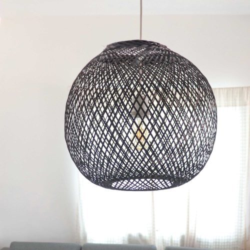 mon ru dee black bamboo pendant light 33313060913349