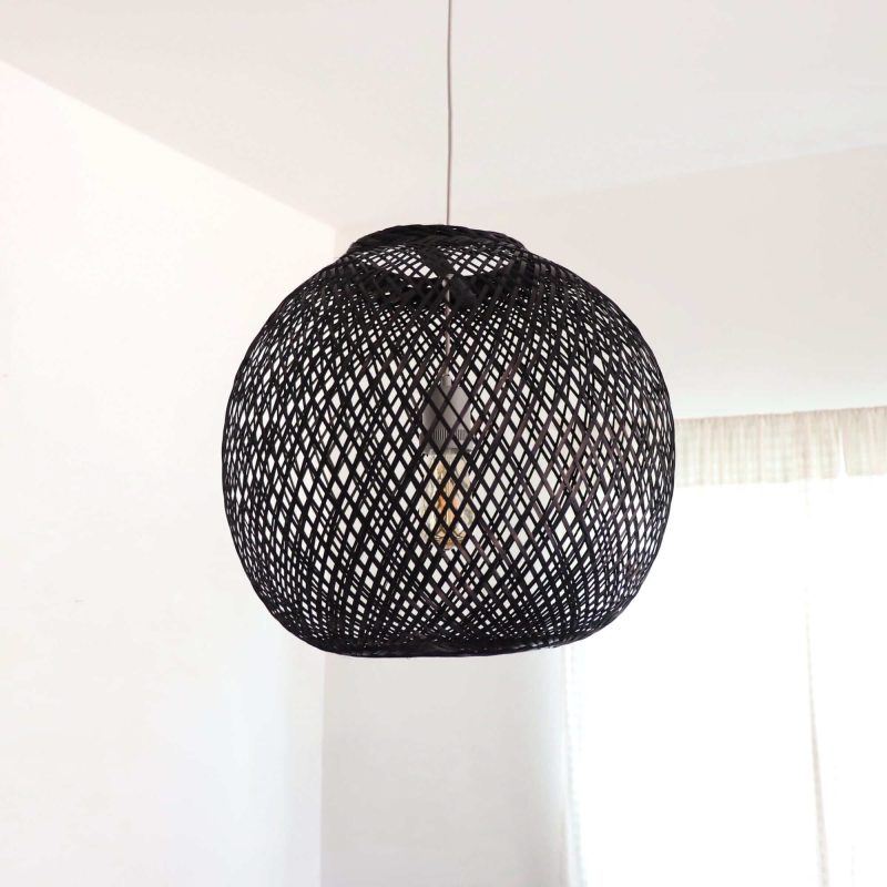 mon ru dee black bamboo pendant light 33313060946117