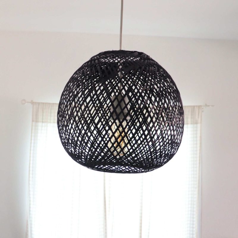 mon ru dee black bamboo pendant light 33313060978885