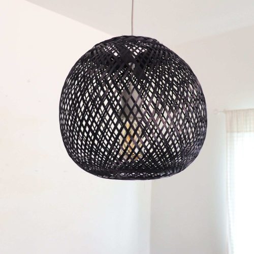 mon ru dee black bamboo pendant light 33313061044421