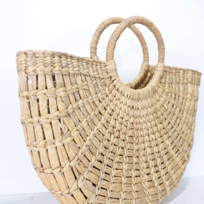 nuttapron top handle straw bag 33299607093445