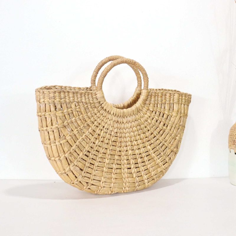 nuttapron top handle straw bag 33299607191749