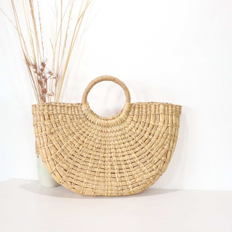 nuttapron top handle straw bag 33299607257285