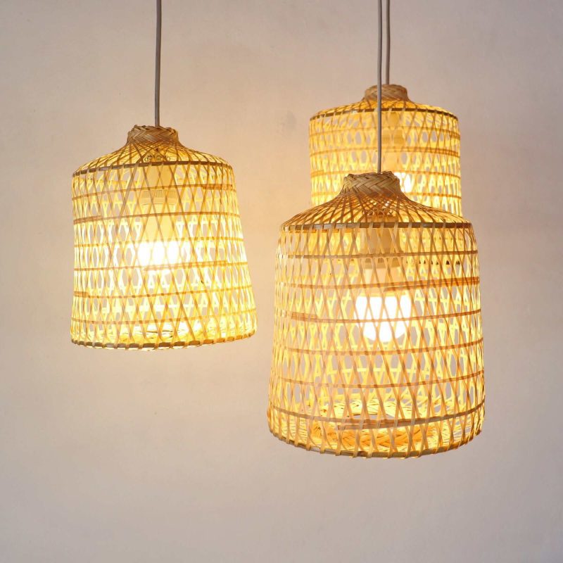 pendant light thara bamboo pendant light shade 12 21 inches 33322236805317