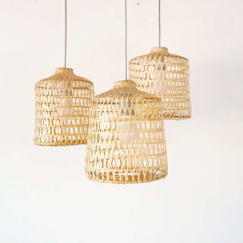 pendant light thara bamboo pendant light shade 12 21 inches 33322236838085