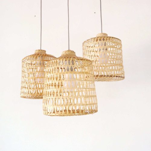 pendant light thara bamboo pendant light shade 12 21 inches 33322236903621