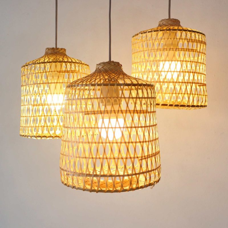 pendant light thara bamboo pendant light shade 12 21 inches 33322237001925