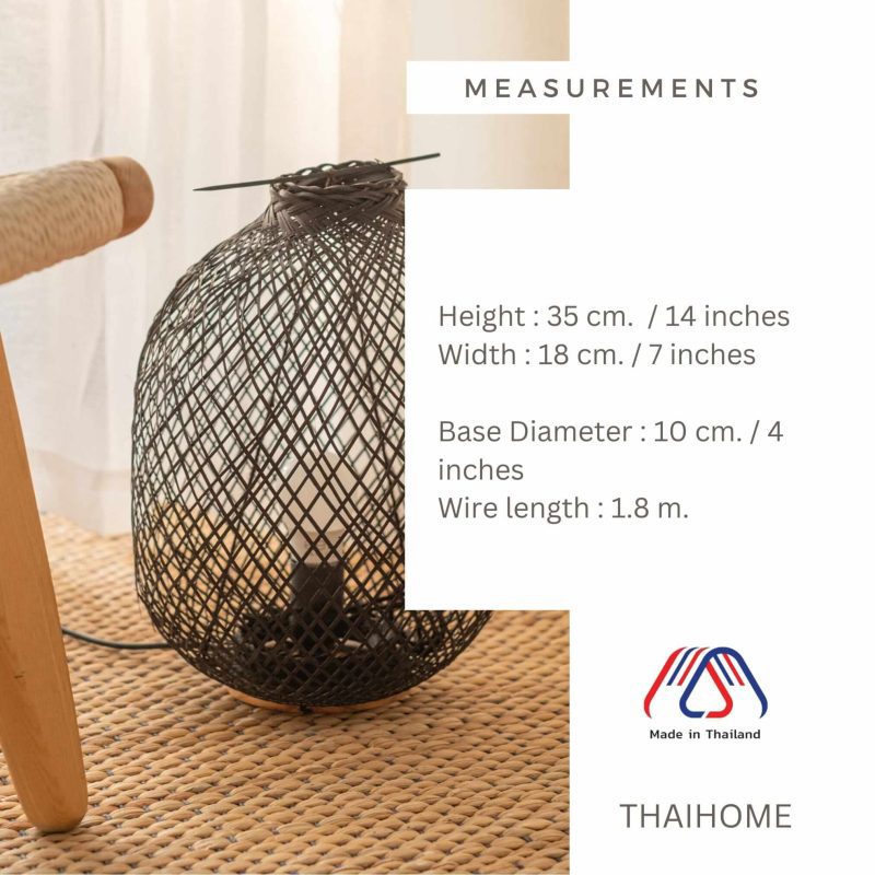 table lamp a da bamboo boho table lamp natural elegance illuminated black 33268852097221