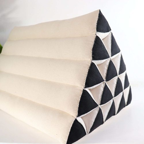 triangle cushion ka mon chan thai triangle cushion white and black 33281269072069