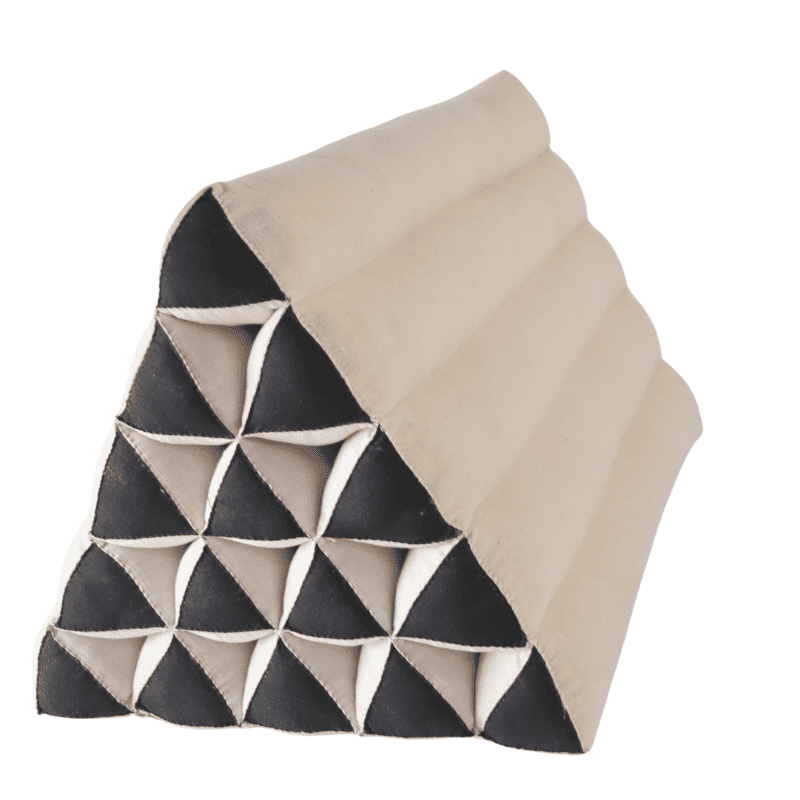 triangle cushion ka mon chan thai triangle cushion white and black 33281269268677