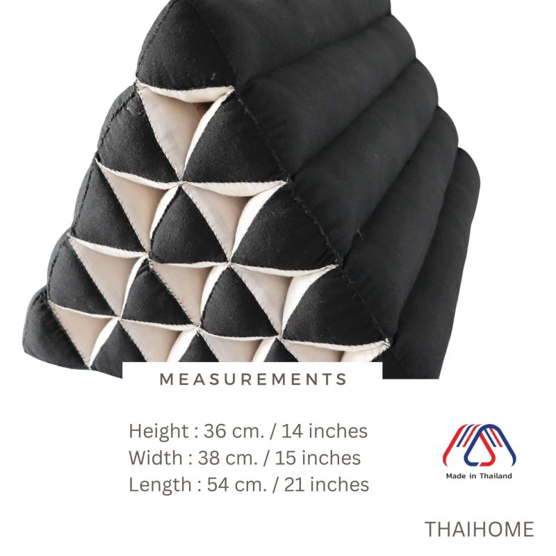 triangle cushion na tha cha thai triangle cushion black and white 33281260650693