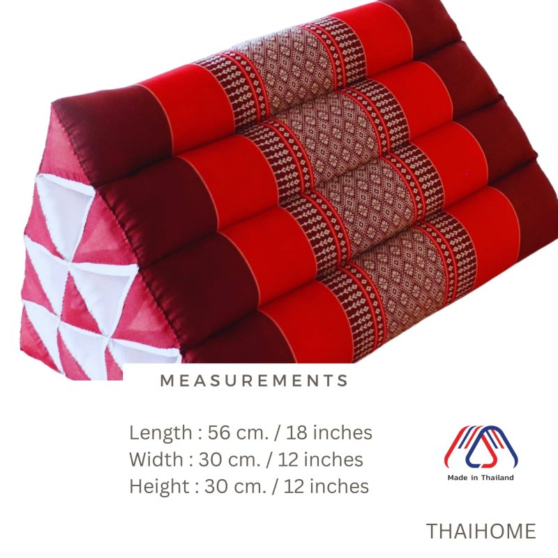 triangle pillow neta thai triangle pillow 19 x 12 inches comfortable and versatile 33281206943941