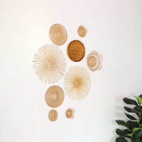 wall decor ka tin bamboo wall hanging set of 9 32428981354693