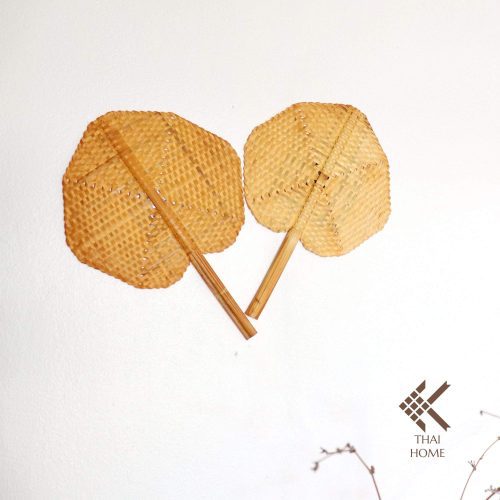 wall decor pattha set of 2 bamboo woven fan wall decor thaihome 19557310005402